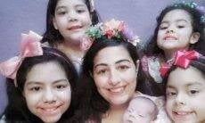 Mãe de 6 meninas está grávida de gêmeos mesmo após laqueadura