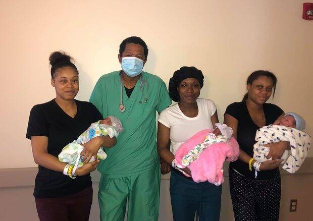 Três irmãs dão à luz no mesmo dia, com o mesmo médico nos EUA